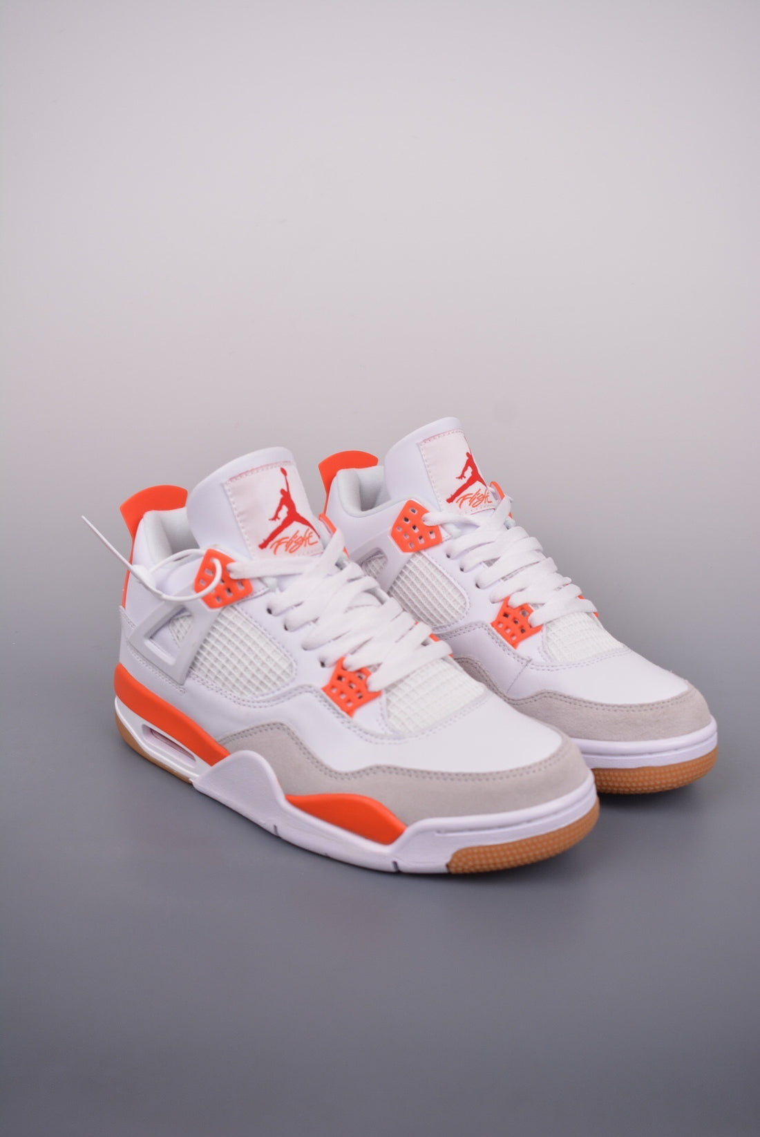 Nike Air Jordan 4 Retro SB White Orange Unisex Sneaker