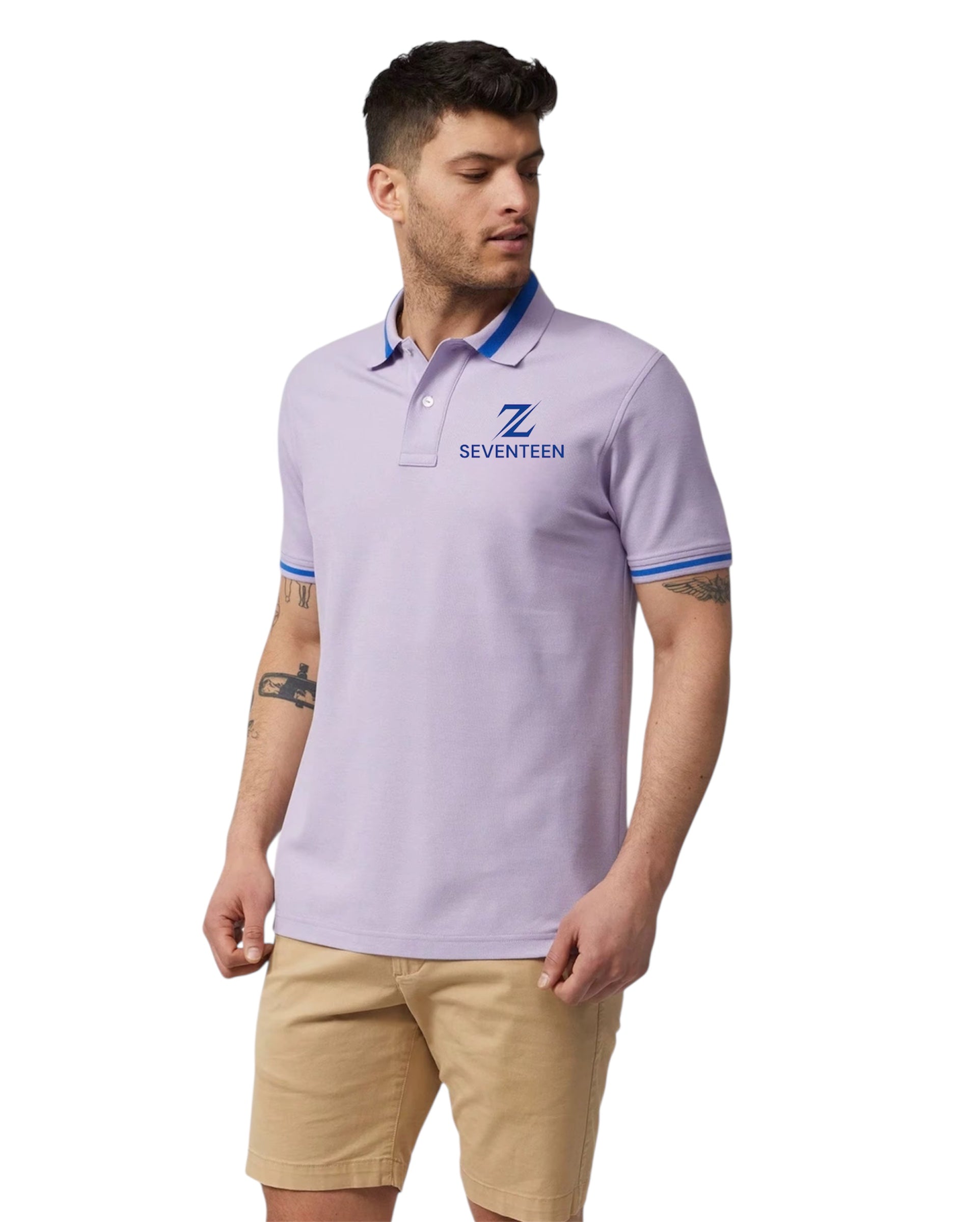 Men Classic Purple Polo – 77Seventeen