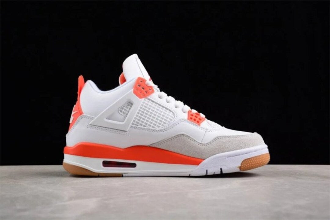 Nike Air Jordan 4 Retro SB White Orange Unisex Sneaker