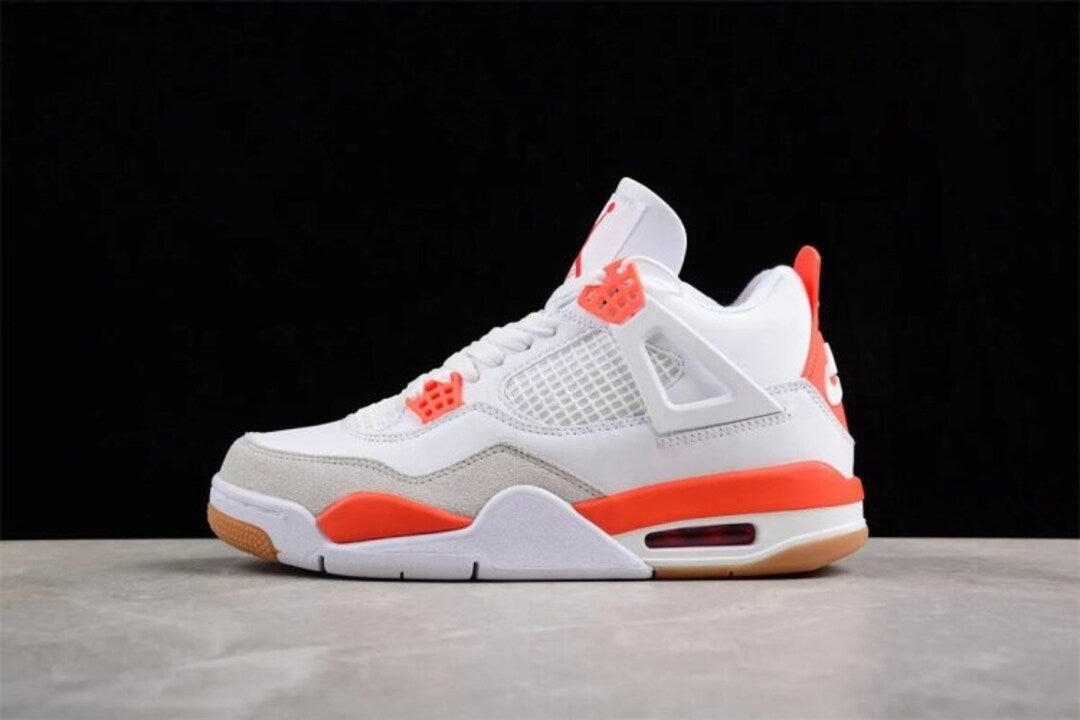 Nike Air Jordan 4 Retro SB White Orange Unisex Sneaker