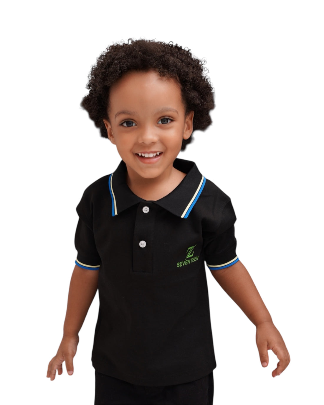 Classic Toddler Black Polo