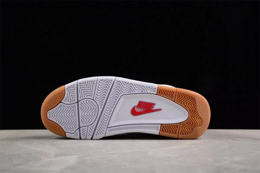 Nike Air Jordan 4 Retro SB White Orange Unisex Sneaker